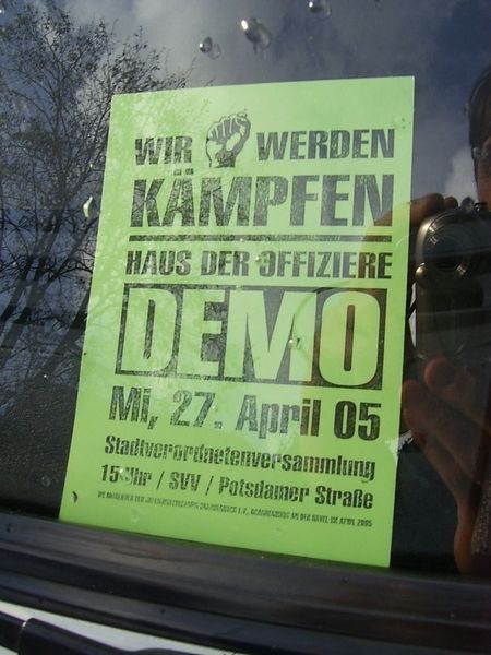 27.04.2005 - Haus Der Offiziere *DEMO* in Brandenburg a.d.H. (GER)